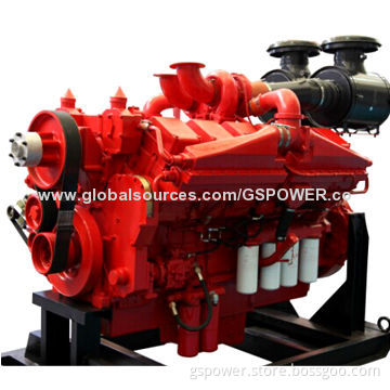 4 cycle, 12 cylinder, turbocharged truck engine